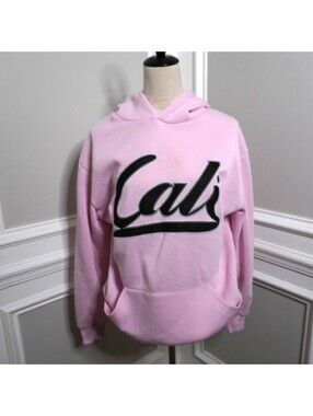 Original Deluxe Pink Cali Hoodie Sweatshirt Large